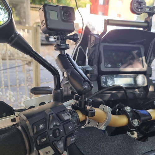 Imagen 7 de 9 de Base Montaje Gopro Tipo Ram Moto Soporte Camara Osmo