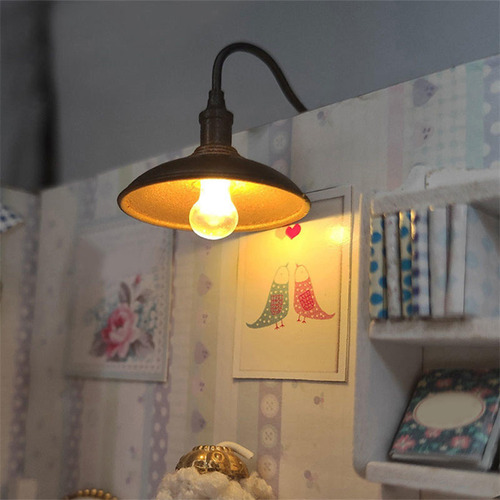 3 Lámpara De Pared Para Casa De Muñecas 1/87, Accesorios