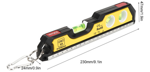 Regla Horizontal De Plástico Portátil De Alta Precisión