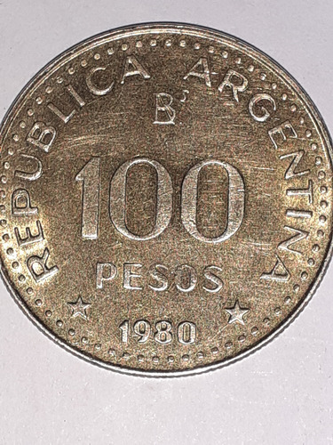 Moneda De 100 Peso Del 1980 - Imantada 