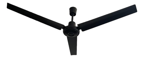Ventilador de techo Diluco Premium CH 5600 Negro mate con 3 aspas de acero 142 cm de diámetro 50Hz 220 V