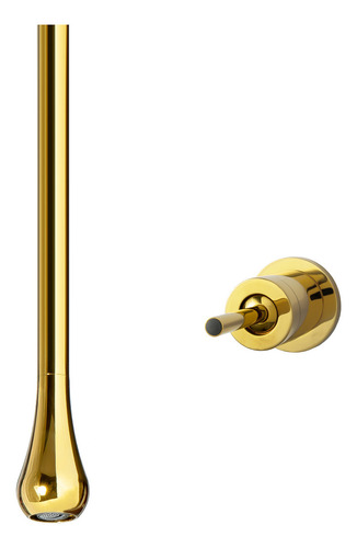 Torneira De Teto Com Monocomando De Parede (caia Dourada)