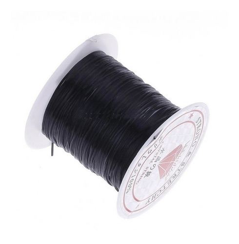 05 Rolos - Fio Elástico De Silicone Super Resistente Aprox 60 Metros 0,7mm / Para Mega Hair Com Nó Italiano