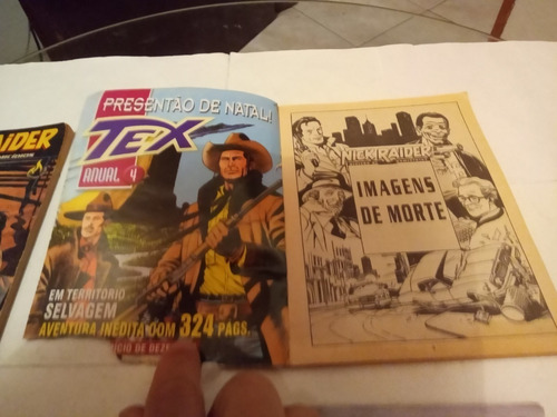 Lote 4 Gibis - Nick Raider / Tex / Mágico Vento - Mythos (Usado)