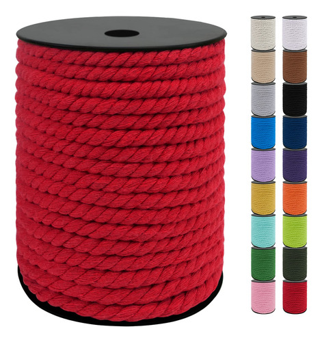 Cordón De Macramé 0.8 Cm, Hilo De Algodón 40 M