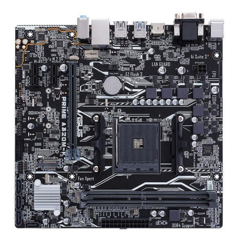 Imagen 2 de 4 de Mother Asus Prime A320m-k Am4 Ddr4 A320 Hdmi M2
