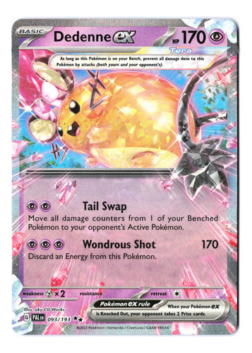 Dedenne Ex 093/193 Pokemon Tcg