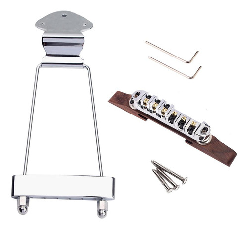 1 Piece Tailpiece De Rosewood Puente Tornillos De Cromo