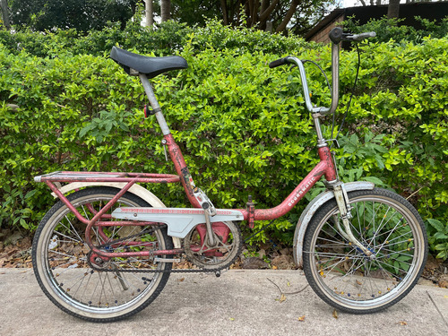 Bicicleta Antiga Monark Monareta 1977 Dobramatic Vermelho 15 " (Usado)