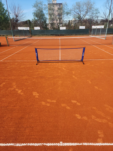 Red Mini Tenis Con Base De Hierro De 3mts Sportable ! Incluye Bolso !