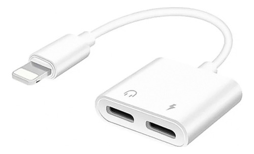 Adaptador Audio Y Carga Lightning Compatible Con iPhone