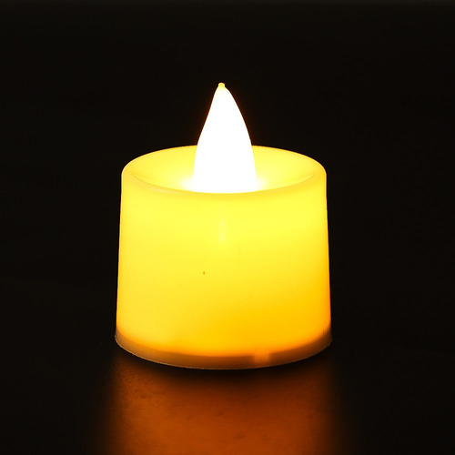 Vela Led Sin Llama De Color Amarillo Cálido, 50 Unidades
