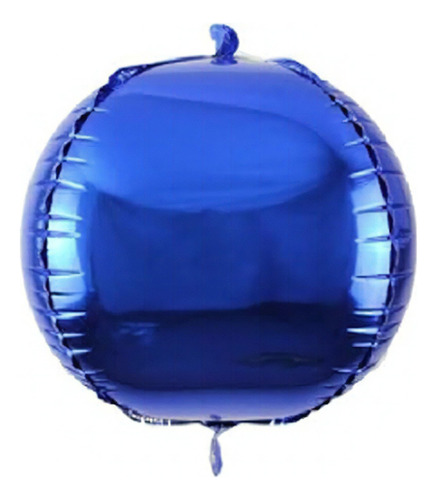 Balão Metalizado Redondo Orbz 24 Polegadas - 60cm Cor Azul-escuro
