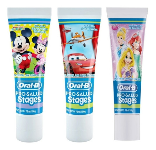 Imagen 7 de 8 de Pasta Dental Oral B Stages Niñas Niños 75 Ml