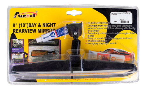 Espejo Retrovisor Interior Dia/noche 10 Pulgadas C/pegamento