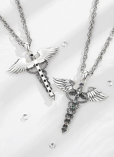Celestia Collar Caduceo Joyería De 7 Chakras Hombres Mujeres