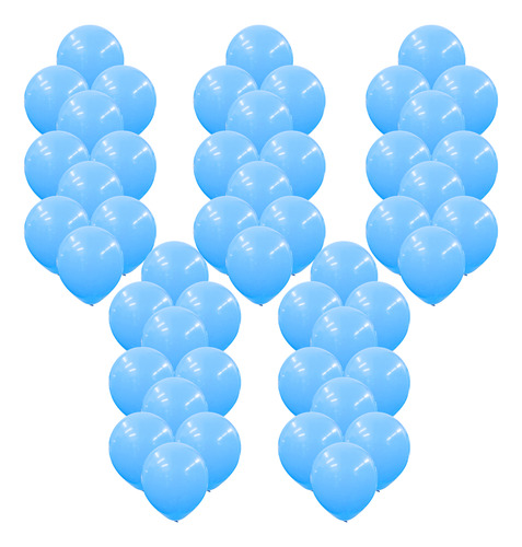 Globos Premium 10 Pulgadas X 50 Unidades Celeste