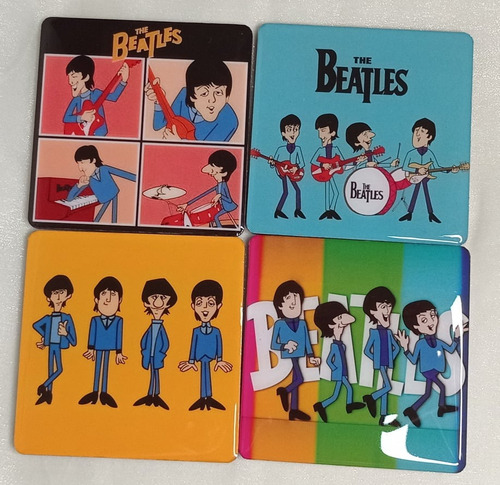 Beatles Coleccion Posavasos Cartoons