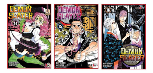 Demon Slayer - Kimetsu No Yaiba Tomos 14, 15 Y 16 - Manga