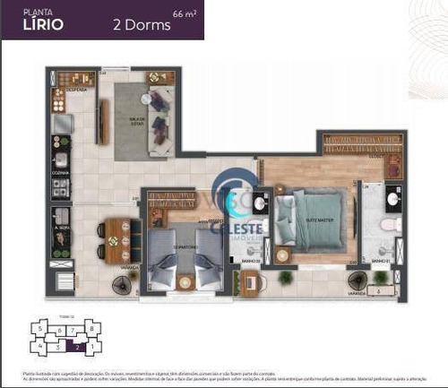 Imagem 16 de 21 de Apartamento À Venda, 68 M² Por R$ 494.397,21 - Jardim Satélite - São José Dos Campos/sp - Ap1685