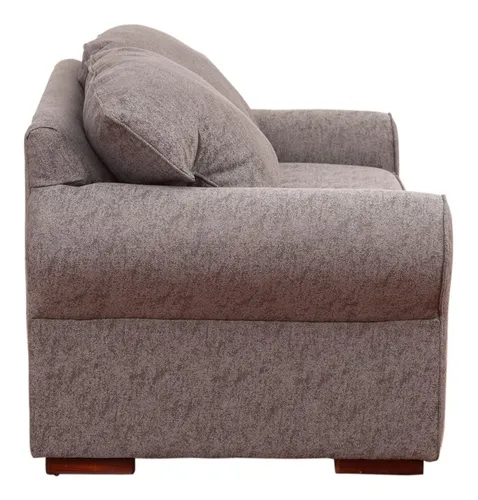 Sofá Moscú 2 Cuerpos Lino Sidelli Gris / Muebles América