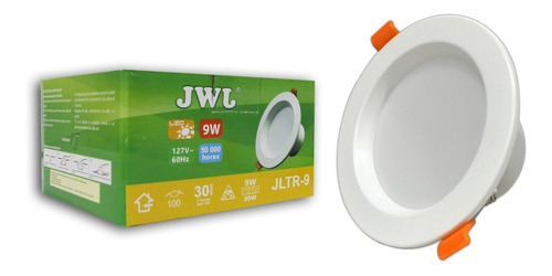 Plafón Led Tipo Spot/bote Integral 9w Luz Blanca 10 Pz Jwj