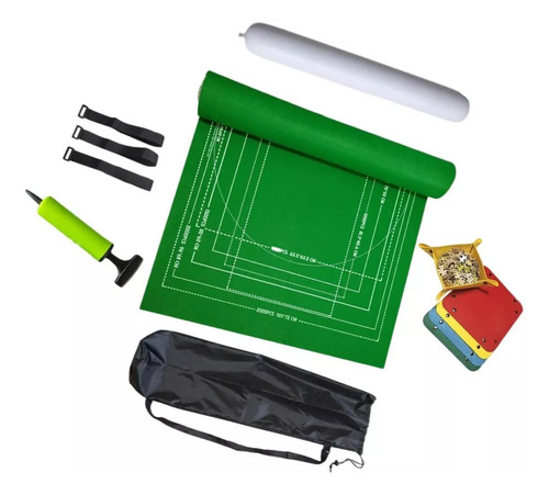 Organizador Inflable De Estera Enrollable De Fieltro Puzzle