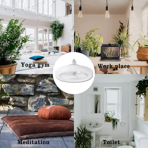 Foco Ventilador De Techo Luz Led 30w Para Socket Y Corriente