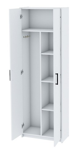 Mueble Organizador Despensero Escobero 2 Puertas 4 Estantes