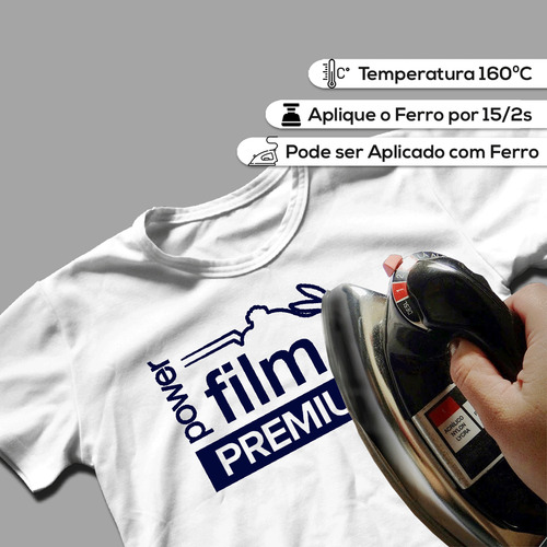 Filme De Recorte Power Film Premium A3 Azul Marinho - 5 Fls
