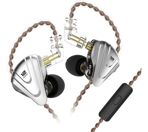 Imagen 2 de 10 de Auriculares In Ear Kz Zsx Terminator Monitoreo 6 Vias X Lado