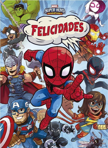 Afiche Feliz Cumpleaños Super Heroes X 1 U Personaje