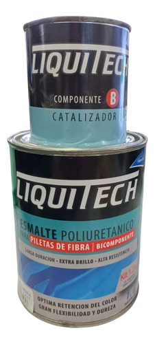 Esmalte Poliuretanico P/piletas De Fibra Bicomponente 1,25lt