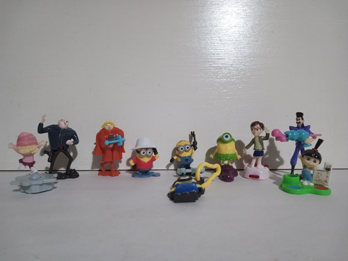 Muñecos Kinder Mi Villano Favorito Lote Por 9 Personajes (Usado)
