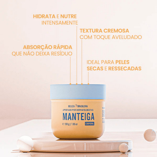 Kit Creme Manteiga Hidratante + Esfrega Bumbum Corporal