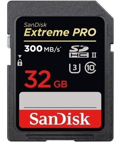 Cartão De Memoria Extreme Pro 32 Gb 300mbs Sdhc Uhs Ii