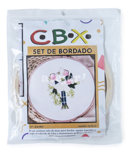 Set De Bordado Completo Marca Cbx Modelo De 15 X 15