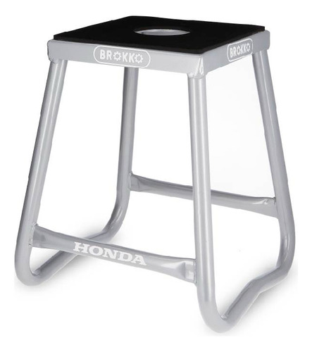 Banco Elevador Fijo Moto Cross Enduro Atv Brokko Honda Plateado
