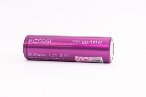 Bateria 20700 Efest 3000mah 30a Li-ion