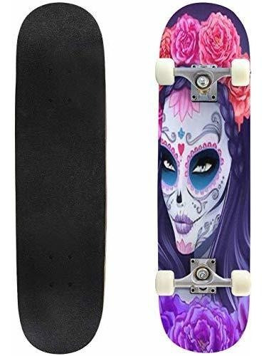 Patineta, Skatebboards Es Ilustración Vectorial De Skull And