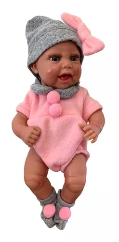 Boneca Bebê Realista Reborn Silicone Itens Frete Grátis - R$ 169,9