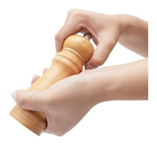 Imagem 3 de 10 de 2 Moedores Pimenta Sal Cozinha Churrasqueira Condimento 15cm