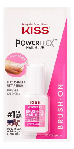 Pegamento Kiss Para Uñas Postizas Powerflex Brush-on 5 G