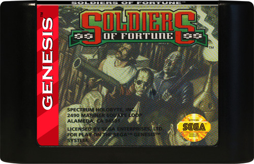 Cartucho Juego Soldiers Of Fortune Sega Genesis 16 Bits