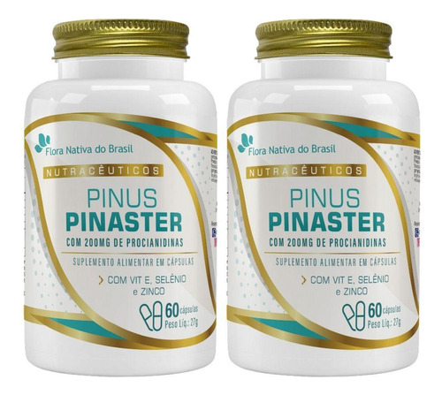 Kit 2x Pinus Pinaster + Vitamina E, Selênio E Zinco 60