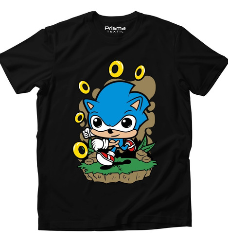 Combo Playera Niño Sonic + Taza + Gorra Infantil