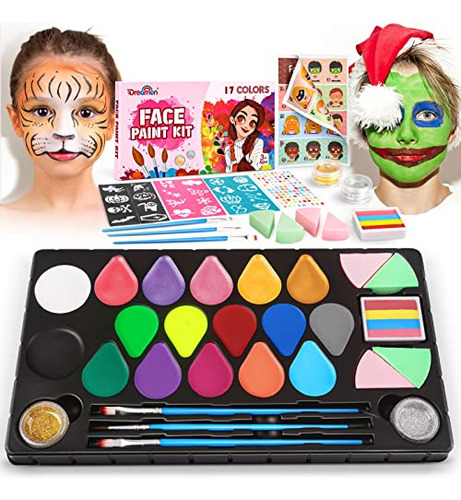 Kit De Pintura Facial De 27 Piezas Niños, Juego De Pin...