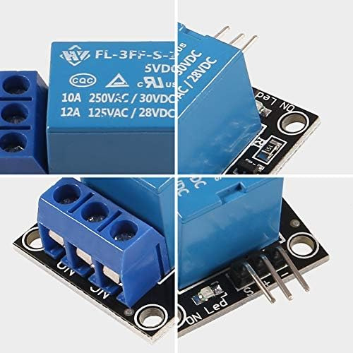 Módulo De Escudo De Relé De 1 Canal, 3pcs Dc 5v Indicador Le