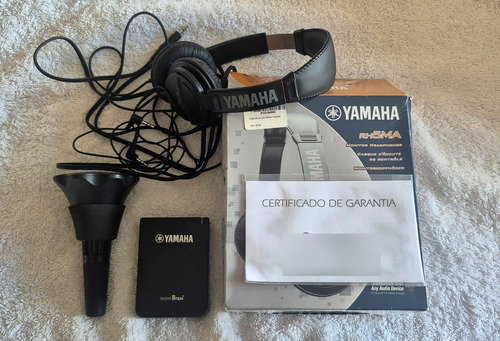 Surdina Yamaha Silent Brass Com Fone Yamaha Profissional.