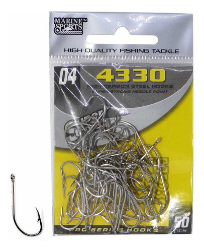Anzol Marine Sports 4330 High Super Strong 4 - 50 unidades